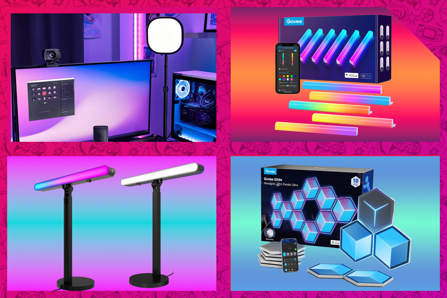 Bring your gaming setup to life with our collection of the best RGB lighting kits